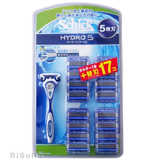 送料無料 コストコ シック ハイドロ5 Schick Hydro5 5枚刃 本体 替え刃セット 替え刃 17個入り ひげそりの通販はau Pay マーケット soraris ソラリス