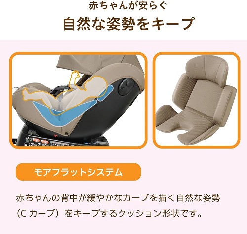 (ブランケットプレゼント)リーマン ビットターンR129 モカーキ CG031 ベージュ 230315 チャイルドシート ジュニアシート 新基準R129適合 回転式ISOFIX （送料無料 北海道、沖縄、離島は配送不可）_7