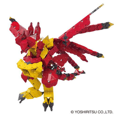 おまけつき LaQ マスター 朱雀 ラキュー 008282 ヨシリツ すざく 立体ブロック 10歳から 知育玩具 （送料無料 北海道、沖縄、離島は配送不可）_4