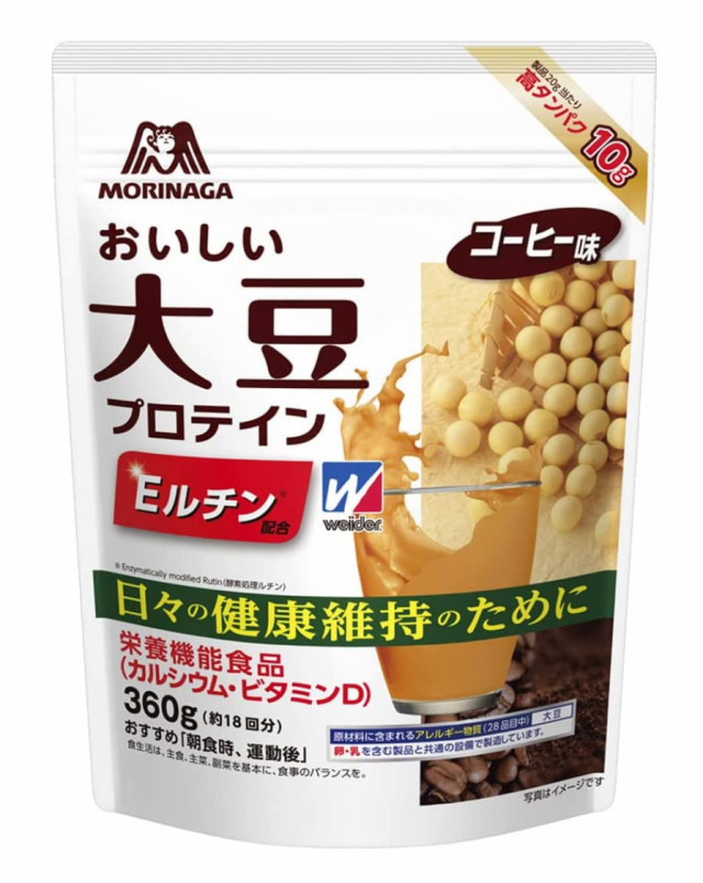 森永製菓 ウイダー おいしい大豆プロテイン コーヒー味 360g 6個セット【送料無料】【栄養機能性食品】