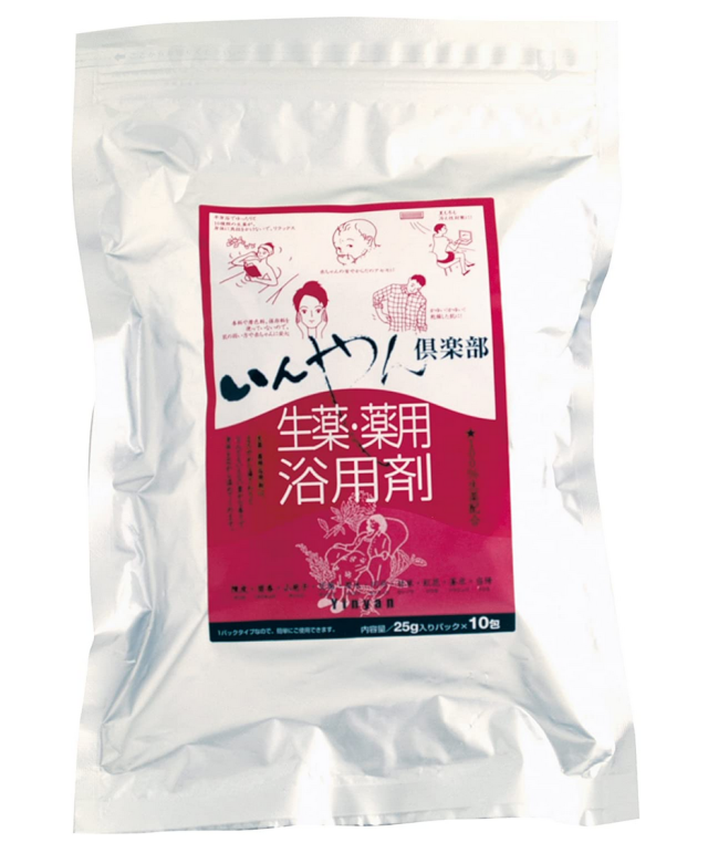 いんやん倶楽部 生薬 薬用浴用剤 (25g×10包) 6個セット【送料無料】