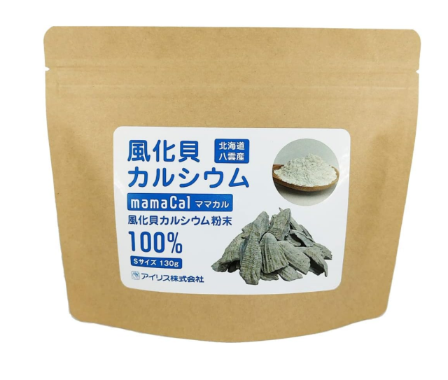 アイリス ママカル 北海道八雲産 風化貝カルシウム粉末 Sサイズ 130g 6個セット【送料無料】