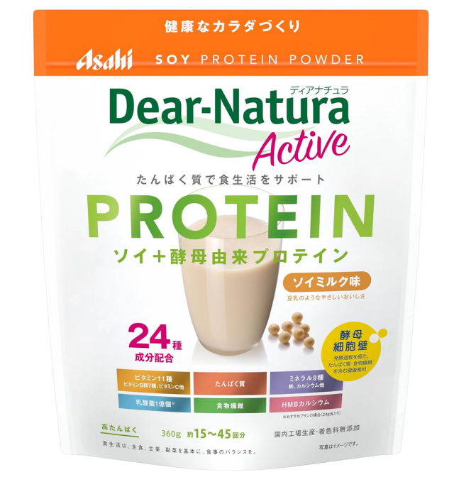 アサヒ ディアナチュラ アクティブ ソイプロテイン ソイミルク 360g 8個セット【送料無料】