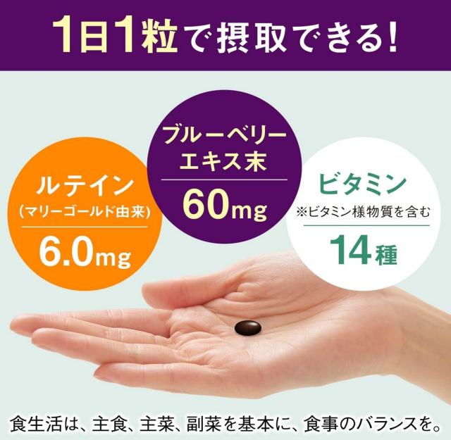アサヒ ディアナチュラスタイル ブルーベリー×ルテイン+マルチビタミン 60粒(60日分) 6個セット【送料無料/ネコポス発送】【栄養機能食品】_2