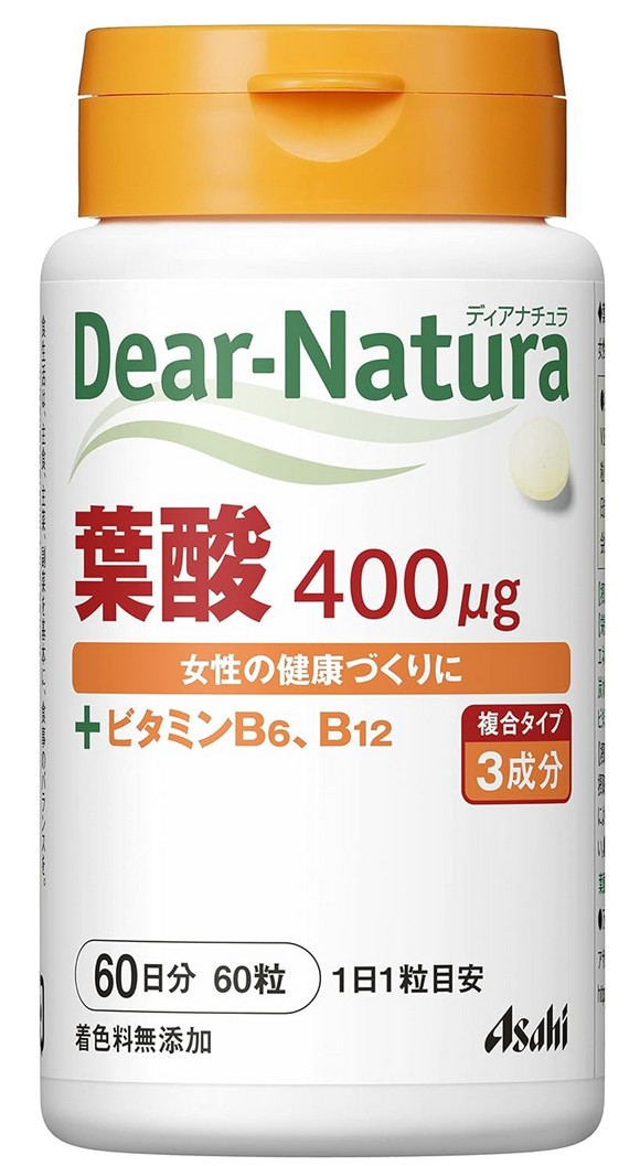 アサヒ ディアナチュラ 葉酸 60粒(60日分) 15個セット【送料無料】