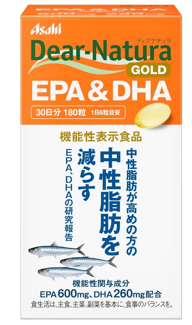 アサヒ ディアナチュラ ゴールド EPA＆DHA 180粒(30日分) 12個セット【送料無料】【機能性表示食品】