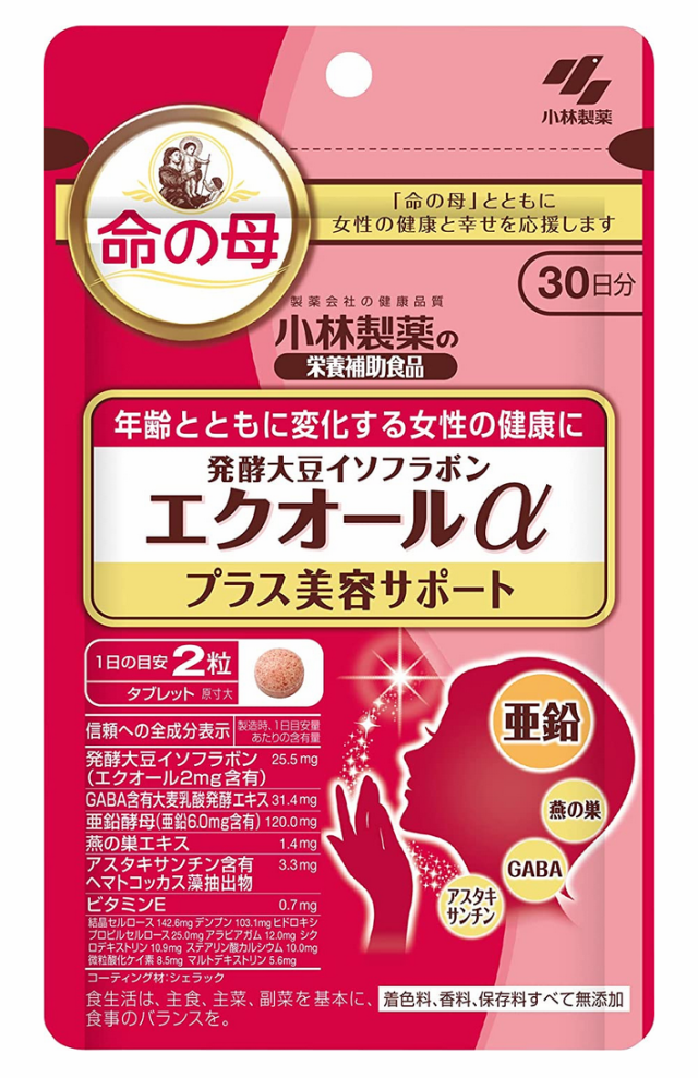 ☆小林製薬 発酵大豆イソフラボンエクオール 30日分（30粒）×６ - 健康用品