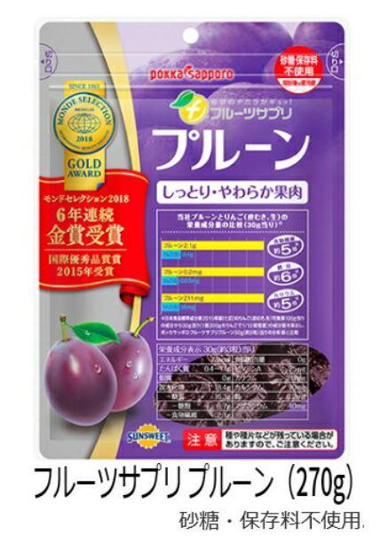 ポッカサッポロ フルーツサプリ プルーン 270g×10個セット【送料無料】