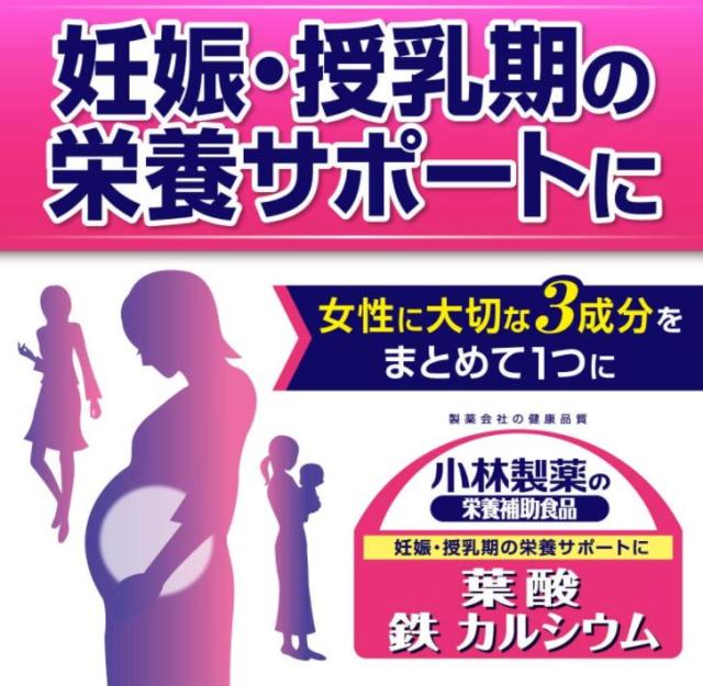 小林製薬 葉酸 鉄 カルシウム 90粒 12個セット【送料無料/ネコポス発送】_3