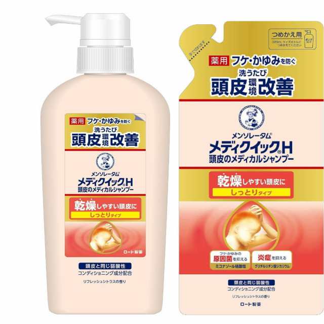 医薬部外品】ロート製薬 メンソレータム メディクイックH 頭皮の