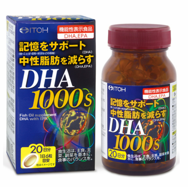 【取寄せ商品】井藤漢方 DHA1000s 120粒(20日分) 6個セット【送料無料】【機能性表示食品】