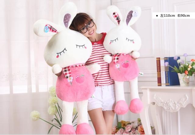 ウサギ ぬいぐるみ うさぎ 特大 抱き枕 大きいサイズ 2色 150cm 可愛い兎 子供のプレゼントバレンタインデーの通販はau Pay マーケット タカヤマ商事