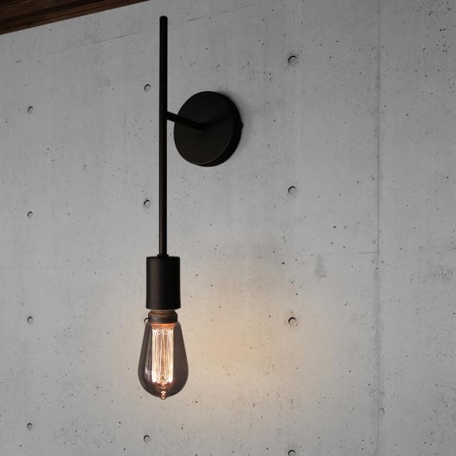ウォールライト おしゃれ 1灯 ブラケットライト 真鍮 レトンブラケットロングタイプ 壁掛け照明 直付け ウォールランプ ライト E26 黒 ブの通販はau Pay マーケット Life Is