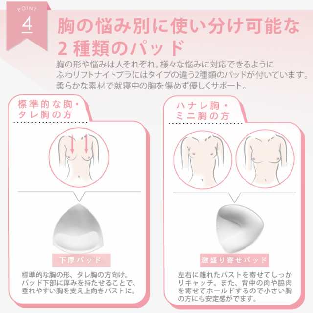 27 Off ナイトブラ かわいい ふわリフトナイトブラ フロントホック プレスリム 夜用ブラジャー 育乳 バストアップ 脇肉ホールド 小さの通販はau Pay マーケット Life Is