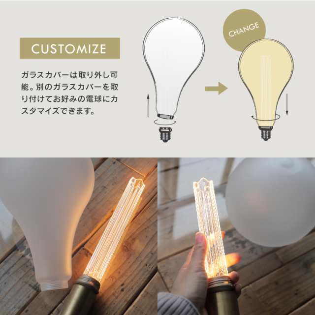 5個セット】調光器対応 E26ノスタルジアBIGノーマルフロスト 