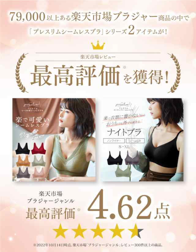 楽天ブラ最高評価】レースシームレスブラ ノンワイヤー カップ付き ハーフトップ ナイトブラ 授乳ブラジャー ルームブラ リラックス プの通販はau  PAY マーケット - Life is...