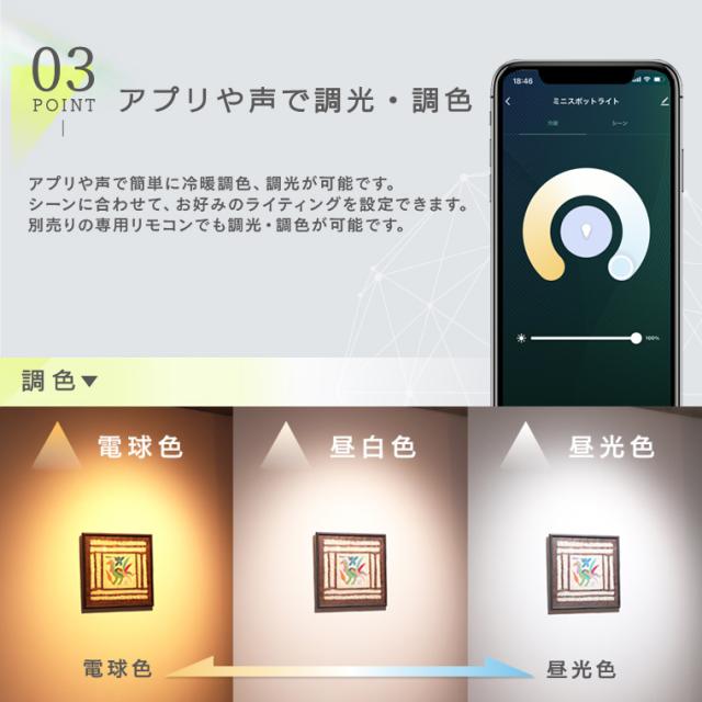 Free! スポットライトカラー　5点セット 5個セット スポットライト照明 エジソンスマート ミニスポット