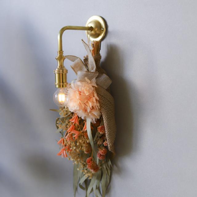 E17 ポルカ クラシカル ブラス ブラケットライト 挟み込み 真鍮製