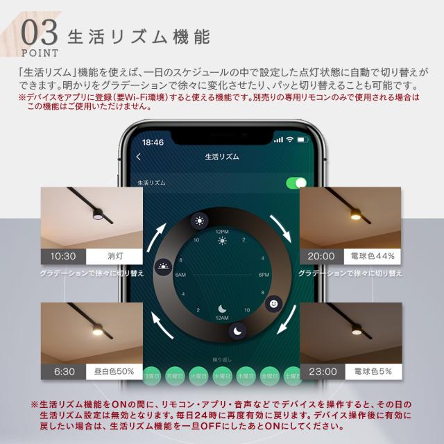2個セット/ウッド調] エジソンスマート ミニシーリングライト スマート