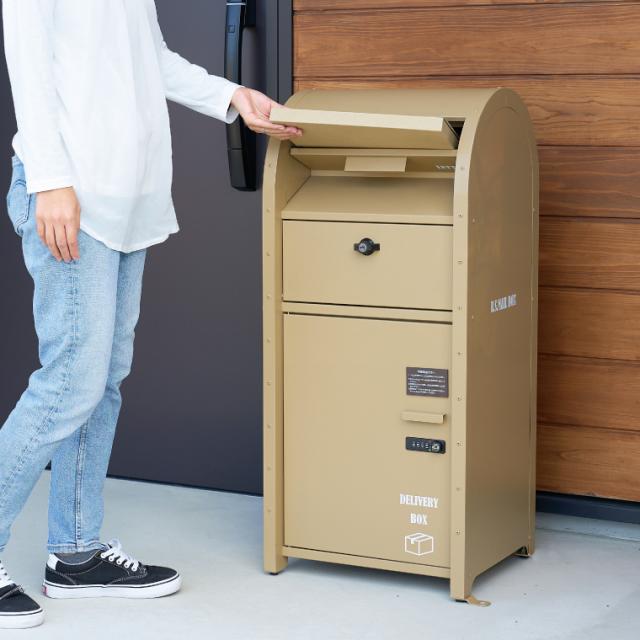 宅配ボックス 一戸建て用 宅配BOX付ポスト U.S. セトクラフト ポスト 一体型 大型 大容量 おしゃれ かわいい 置き配ボックス 郵便受け ダイヤル式 キーロック式 印鑑ホルダー 盗難防止 アメリカン レトロ 海外 インダストリアル ヴィンテージ かっこいい_11