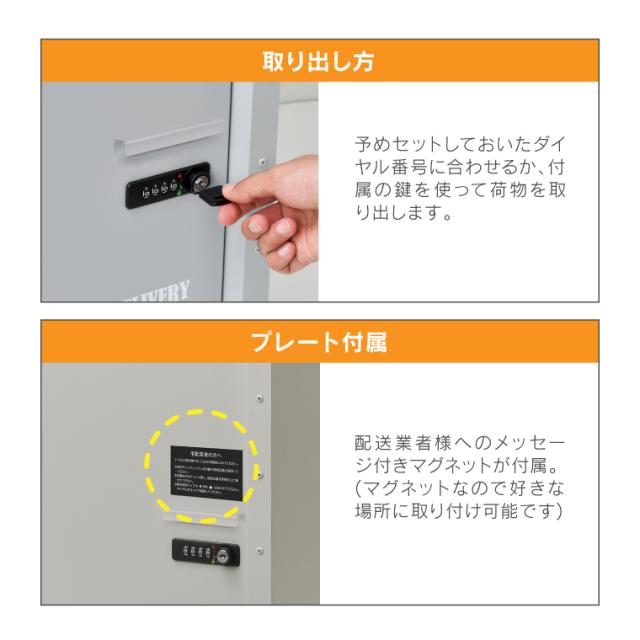 宅配ボックス 一戸建て用 宅配BOX付ポスト U.S. セトクラフト ポスト 一体型 大型 大容量 おしゃれ かわいい 置き配ボックス 郵便受け ダイヤル式 キーロック式 印鑑ホルダー 盗難防止 アメリカン レトロ 海外 インダストリアル ヴィンテージ かっこいい_7