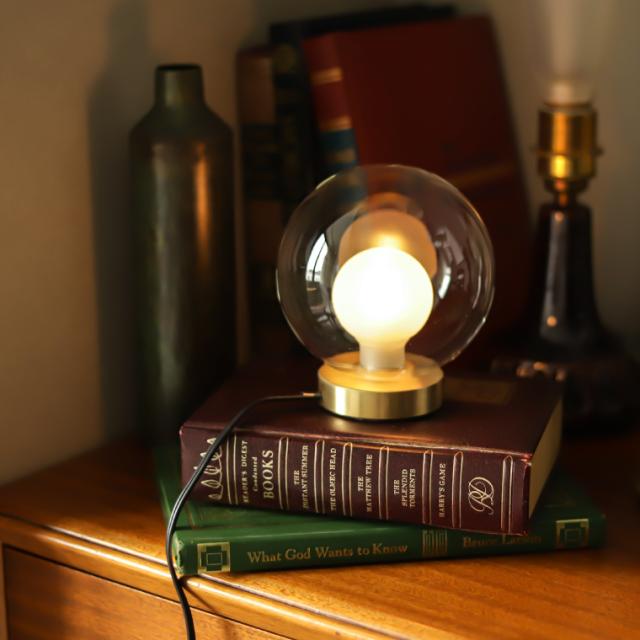 Ballm dome lamp / バルムドームランプ テーブルランプ 卓上ライト ガラス 乳白色 間接照明 LED 口金G9 間接照明 ナイトライト ボールライト 形 インテリア照明 おしゃれ コンセント式 授乳ライト 常夜灯 北欧 日本製_11