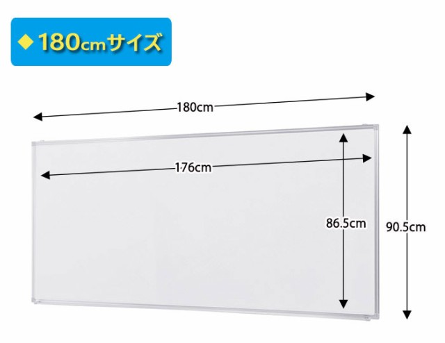 【法人限定】OFFICE FUNITURE オフィスファニチャー 壁掛けホワイトボード W180サイズ（月予定）　(ホワイトボード 壁掛け 壁面  予定表 ｜au PAY マーケット