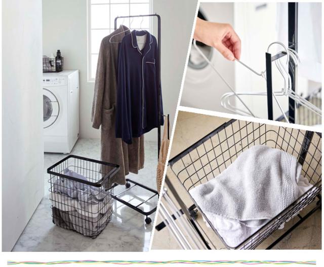 Tower タワー ランドリーハンガーカートセット ランドリーラック バスケット 収納 洗濯かご キャスター付き ハンガー 洗面所 の通販はau Pay マーケット Natural Life