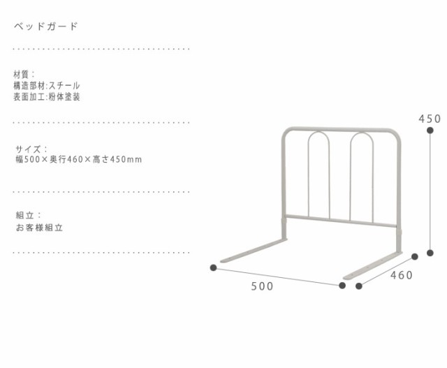 Bed Gard ベッドガード サイドガード ベッド柵 フェンス 転落防止 布団ずれ ベビー 赤ちゃん 介護 落下防止 の通販はau Pay マーケット Natural Life