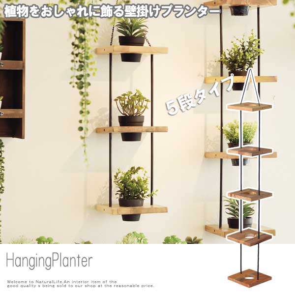 HangingPlanter ハンギングプランター ５段 (ガーデニング 屋内栽培