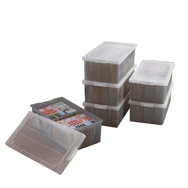 コミック 漫画 ビデオ 収納ケース バックル式 収納ボックス フタ付き カラーボックス プラスチック おしゃれ クリア 同色 6個組 完成品 の通販はau Pay マーケット プラスチック収納用品専門店mj