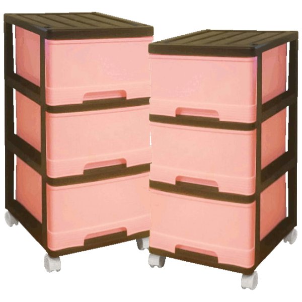収納ボックス 収納ケース 引き出し スリム チェスト プラスチック 深型 3段 2個組 ホワイトチェリーピンク キャスター付 送料無料の通販はau Pay マーケット プラスチック収納用品専門店mj