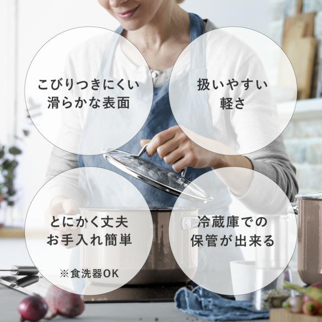 【10年保証】WMF フュージョンテック ミネラル ロースター 24cm 浅型鍋 食洗器対応 IH対応 鍋 両手鍋 無水調理 オーブン対応 軽い ホーロー鍋 蒸し料理 すき焼き鍋 ガラス蓋 ヴェーエムエフ_2