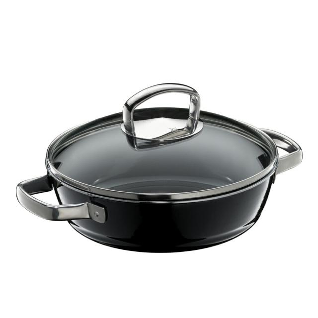【10年保証】WMF フュージョンテック ミネラル ロースター 24cm 浅型鍋 食洗器対応 IH対応 鍋 両手鍋 無水調理 オーブン対応 軽い ホーロー鍋 蒸し料理 すき焼き鍋 ガラス蓋 ヴェーエムエフ_12