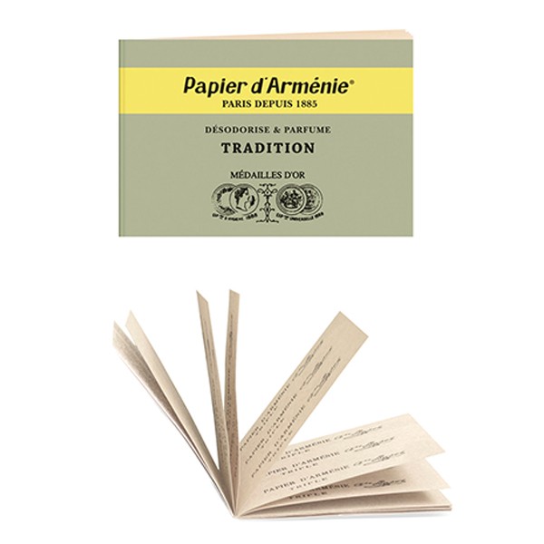 パピエダルメニイ トリプル [バニラ アロマペーパー お香 papier darmenie パピエダルメニィ]  1冊：3切×12枚（36回分）の通販はau PAY マーケット - サンテラボ | 最大15%OFFクーポン配布中！