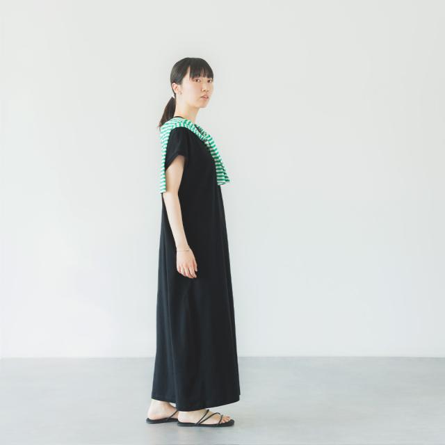 【春夏】 ジムフレックス Gymphlex クルーネックスリーブレス ドレス ワンピース #GY-C0325FLK レディース フレンチスリーブシャツワンピース マキシ丈 SS ts1031
