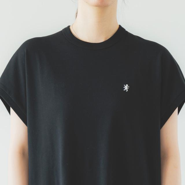 【春夏】 ジムフレックス Gymphlex クルーネックスリーブレス ドレス ワンピース #GY-C0325FLK レディース フレンチスリーブシャツワンピース マキシ丈 SS ts1031