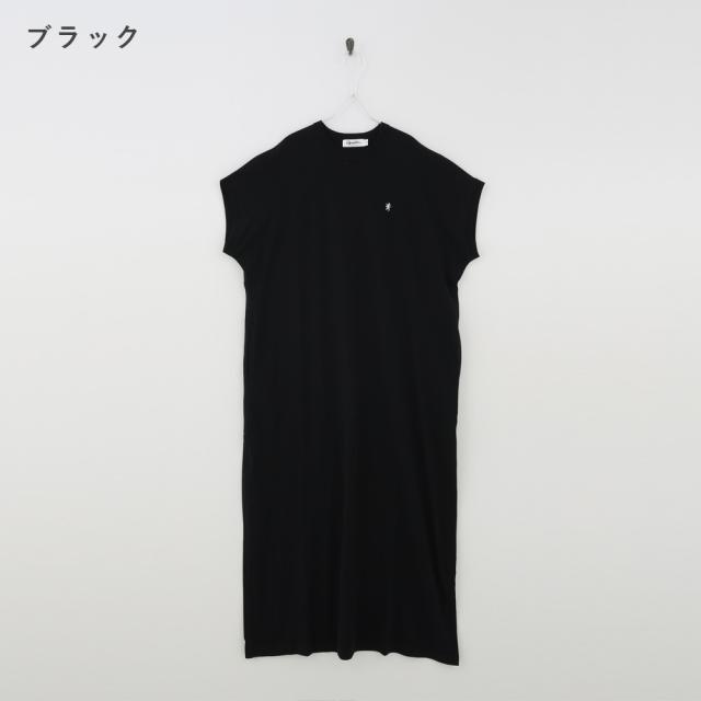 【春夏】 ジムフレックス Gymphlex クルーネックスリーブレス ドレス ワンピース #GY-C0325FLK レディース フレンチスリーブシャツワンピース マキシ丈 SS ts1031