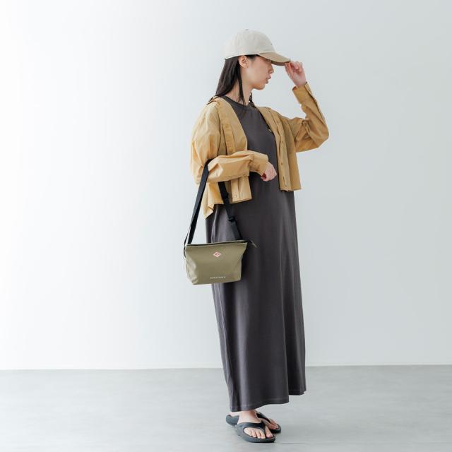 【春夏】 ジムフレックス Gymphlex クルーネックスリーブレス ドレス ワンピース #GY-C0325FLK レディース フレンチスリーブシャツワンピース マキシ丈 SS ts1031