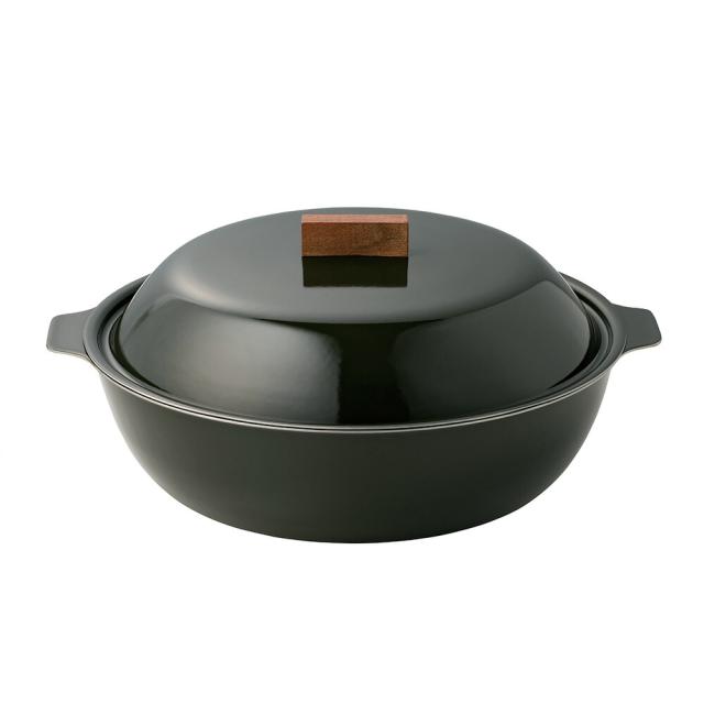 KINTO キントー KAKOMI 琺瑯鍋 2L 3〜4人前 ホワイト ブラック IH 直火 寄せ鍋 鍋 琺瑯 スープ 煮込み 炊き込み 蒸し鍋 シンプル ホーロー ギフト カコミ_2