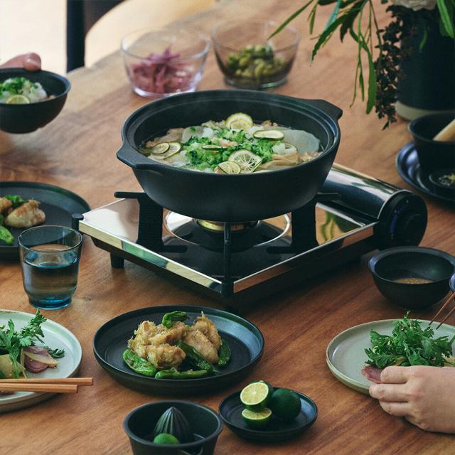 KINTO キントー KAKOMI IH土鍋 2.5L 3〜4人前 ホワイト ブラック IH 直火 寄せ鍋 鍋 土鍋 スープ 煮込み 炊き込み 蒸し鍋 シンプル すのこ セット_5
