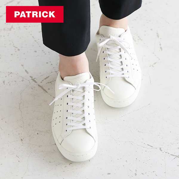 パトリック PATRICK パンチ14 / ホワイト レザーシューズ / スニーカー 靴 革靴 牛革 フラットシューズ フランス レディース 定番モデル