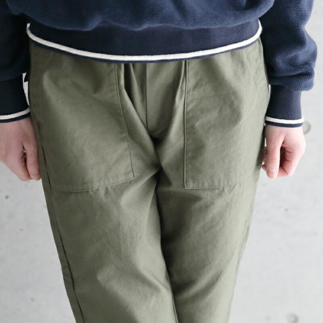 TRAVAIL MANUEL トラバイユマニュアル うしろ側繻子 ファティーグパンツ TM5017 トラヴァイユマニュアル ズボン下 ベーカーズボン下 イージーパンツ ボトムス ズボン レディース