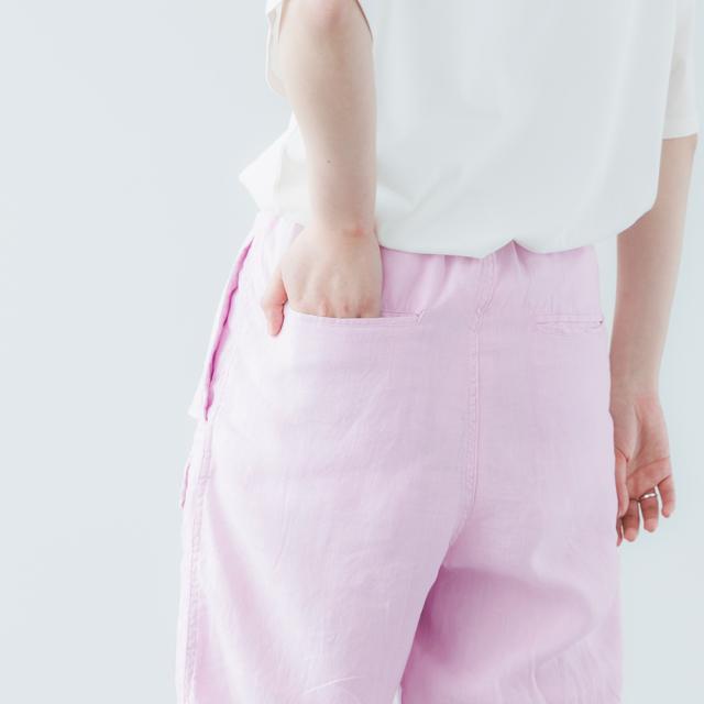 【2026春夏】TICCA ティッカ リネンカーゴパンツ TBFS-406 日本製 ボトム 麻 カーゴ ズボン 涼しい ゴム イージーパンツ 2026SS ts1031_8
