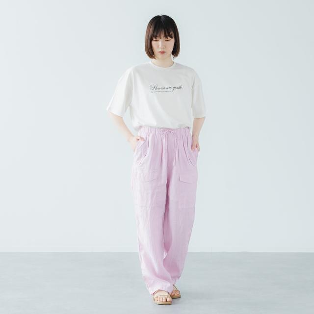 【2026春夏】TICCA ティッカ リネンカーゴパンツ TBFS-406 日本製 ボトム 麻 カーゴ ズボン 涼しい ゴム イージーパンツ 2026SS ts1031_1