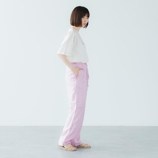 【2026春夏】TICCA ティッカ リネンカーゴパンツ TBFS-406 日本製 ボトム 麻 カーゴ ズボン 涼しい ゴム イージーパンツ 2026SS ts1031_2