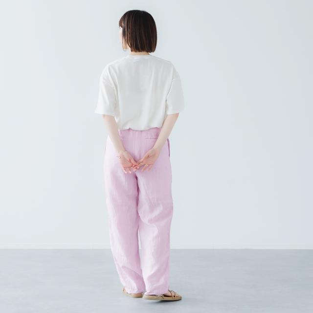 【2026春夏】TICCA ティッカ リネンカーゴパンツ TBFS-406 日本製 ボトム 麻 カーゴ ズボン 涼しい ゴム イージーパンツ 2026SS ts1031_3