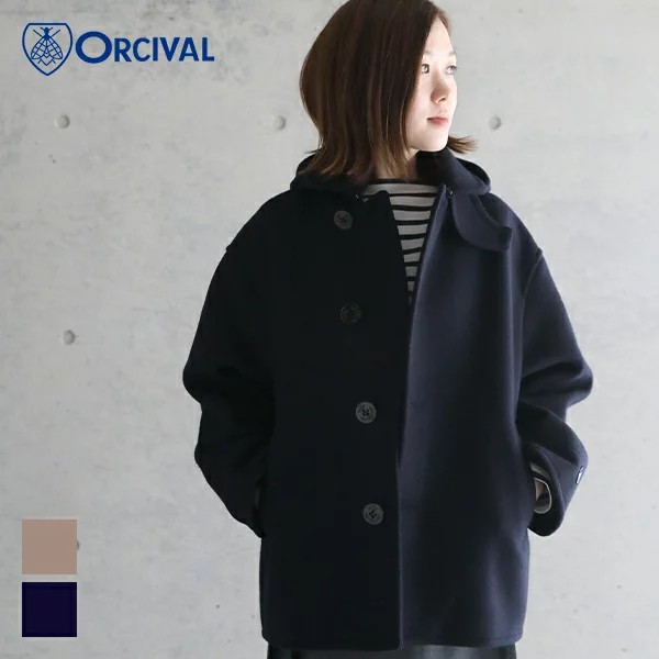 【SALE 20％OFF】オーシバル / オーチバル ORCIVALドロップショルダー メルトン ショートコート #RC-8077MGL  2022AW【ラッピング不可】｜au PAY マーケット