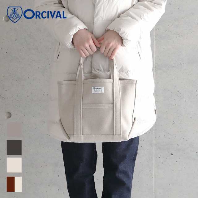 【最大3オフクーポン！】【2024秋冬】オーシバル / オーチバル ORCIVAL ヘビーメルトン トートバッグ スモール #OR-H0241 HML ウー