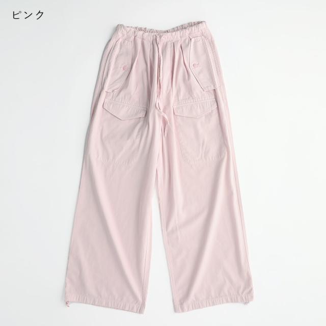 【秋冬】TICCA ティッカ カーゴパンツ TBEA-161 日本製 ボトム コットン 綿 カジュアル カーゴ ズボン ゴム イージーパンツ 上品 大人 おしゃれ AW_15